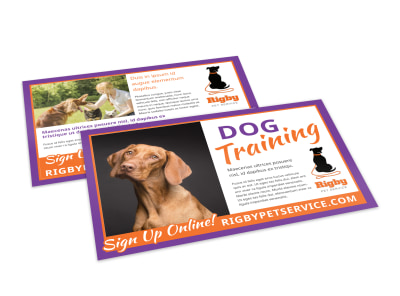 Dog Training Postcard Template t7h1wlbbgm preview